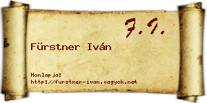 Fürstner Iván névjegykártya